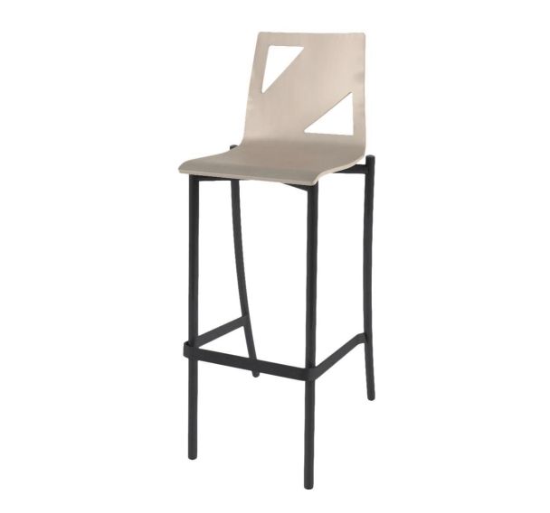 Tabouret Best pieds hauteur coque Moda bois naturel teinté - Mobidecor