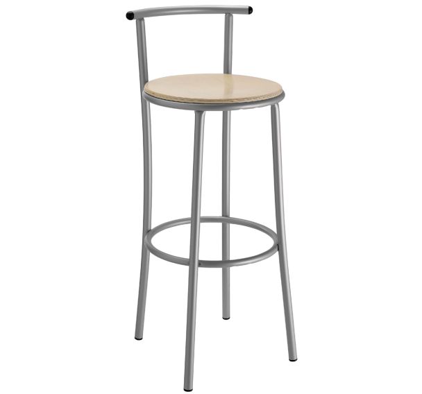 Tabouret DECO hauteur 80 cm avec dossier - Rodet