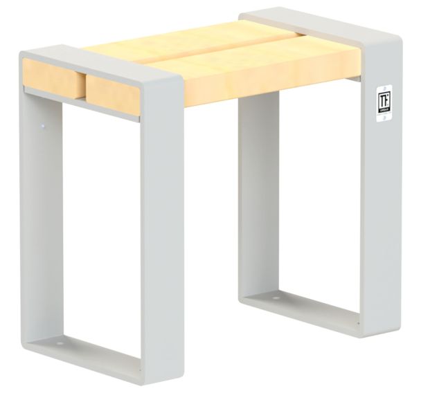 Tabouret Forézien enfant robinier/acier - Tolerie Forezienne