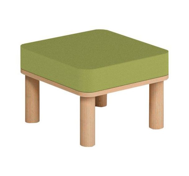 Tabouret Smartipouf assise carrée rembourrée