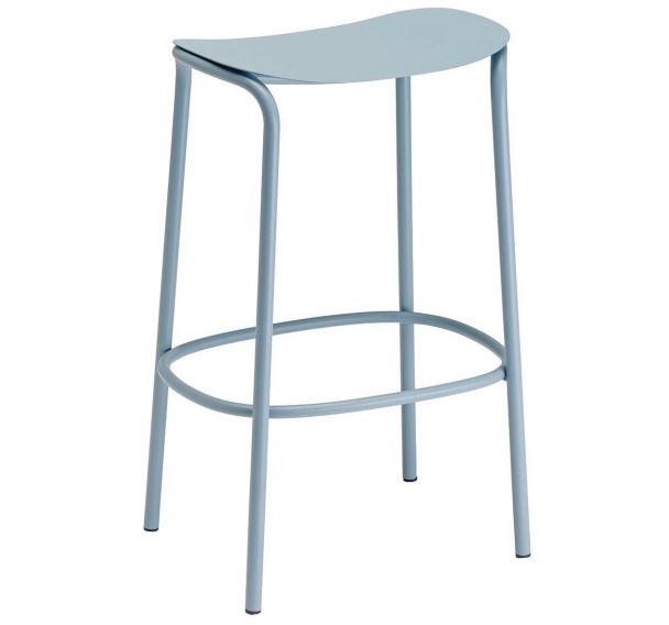 Tabouret Zebra haut H 65cm assise acier peint - S.CAB