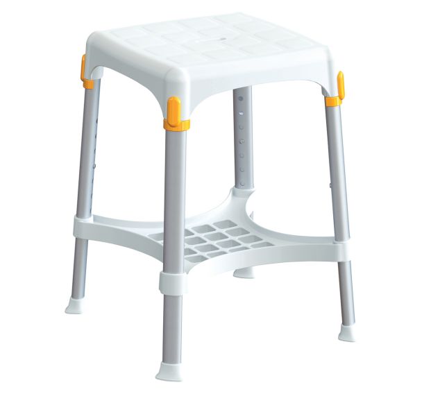 Tabouret de douche Capri compact avec plateau