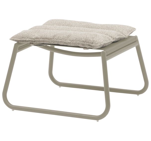 Tabouret repose pieds Coast coussin TPEP structure alu - Proloisirs