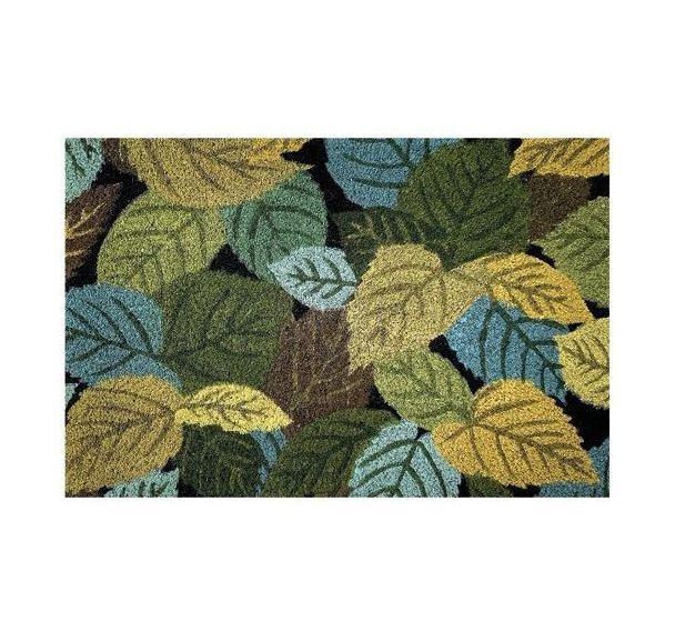 Tapis coco blanchi sur semelle latex
