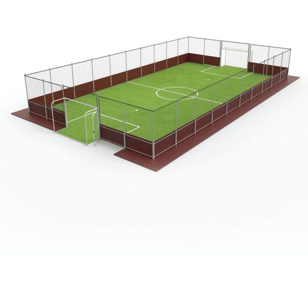 Terrain Foot à 5 démontable autostable 20 x 11 m - Metaluplast