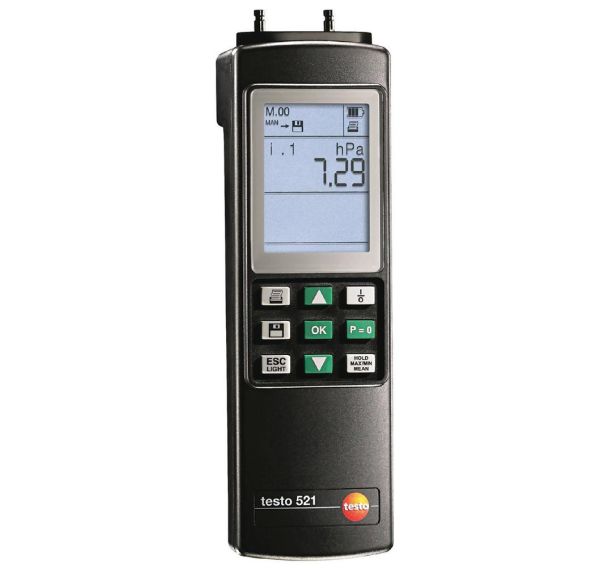 Testo 521-2 Manomètre différentiel , Précision 0,1%
