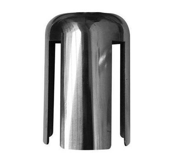 Tête support panneau Alfa basic board Inox Brossé taille M