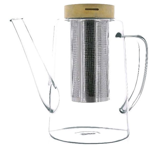 Théière en verre borosilicate Gustave 1.2L