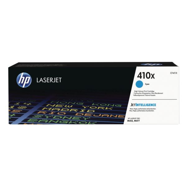 Toner Cyan 5000 pages 410X, haute capacité - HP