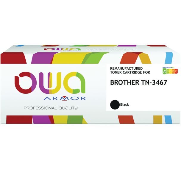 Toner remanufacturé Brother TN3467 - Noir