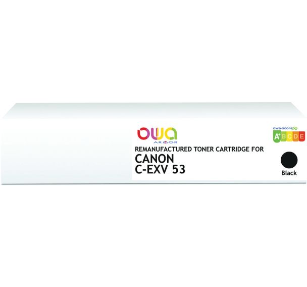 Toner remanufacturé Canon CEXV53 - Noir