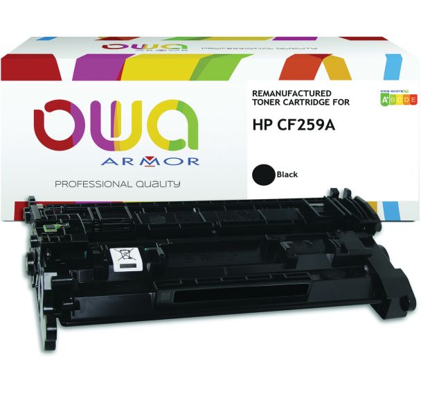 Toner remanufacturé HP CF259A - Noir