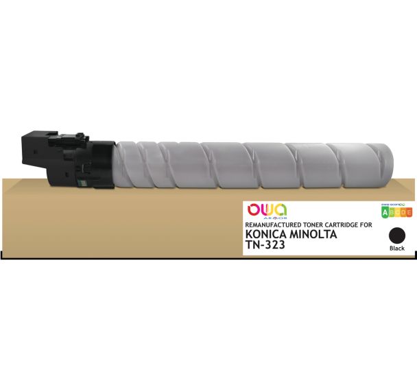 Toner remanufacturé Konica Minolta TN323 - Noir