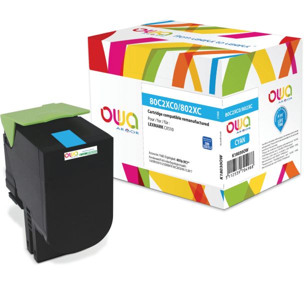 Toner remanufacturé LEXMARK 80C2XC0 - OWA