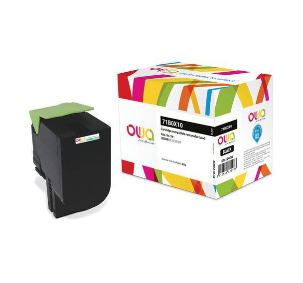 Toner remanufacturé Lexmark 71B0X10 - Noir