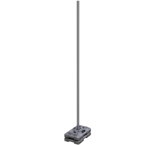 Tube galvanisé - Support 40x40 mm - Schake