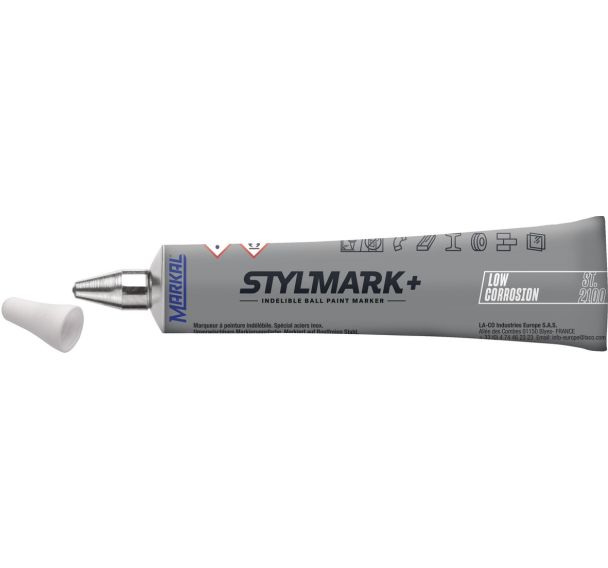Tube marqueur à bille pour marquage sur acier inox -ST2100 - Markal