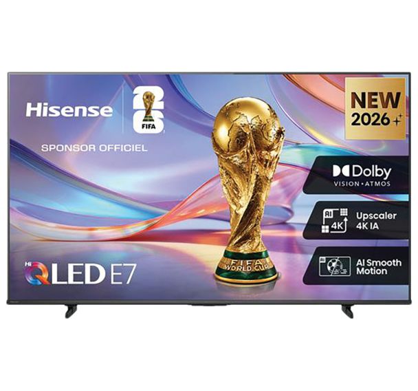 Tv Qled 4K - 43E7S - Diagonale 108 cm - Hisense