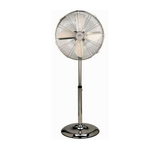 Ventilateur sur pied 40 cm chromé VE9090 - DCG Eltronic