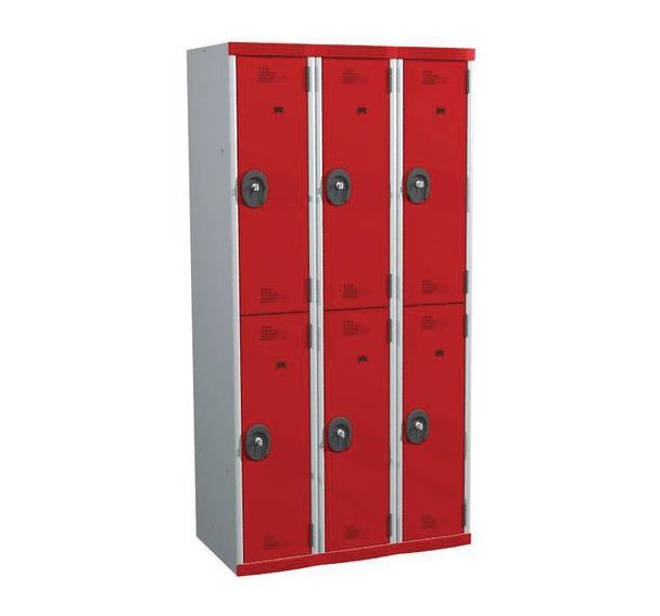 Vestiaire 6 cases Seamline Optimum® - 3 colonnes - Sur socle - Acial