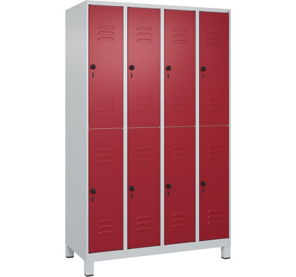 Vestiaire à deux niveaux Classic PLUS sur pieds - 8 casiers - CP