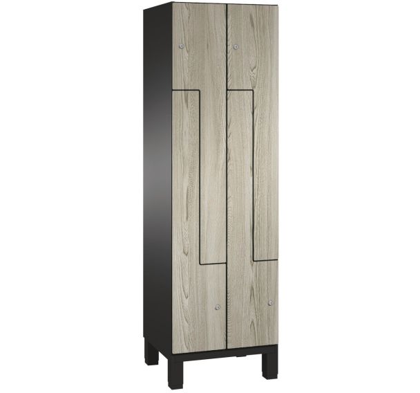 Vestiaire sur pied porte L bois - CP