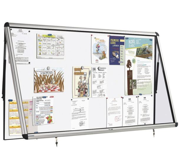Vitrine affichage extérieur porte relevable - Ulmann
