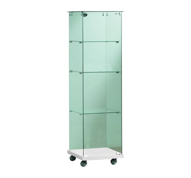 Vitrine d'exposition Echo blanche hauteur 140 cm - Manutan Expert