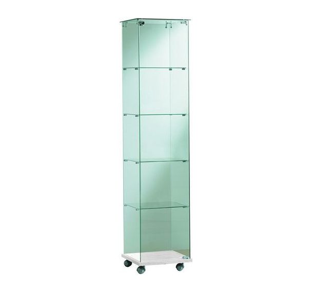 Vitrine d'exposition Echo blanche hauteur 180 cm - Manutan Expert
