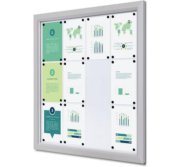 Vitrine extérieure verrouillable Slim