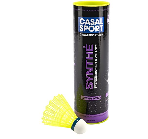 Volant de badminton synthé Casal Sport jaune