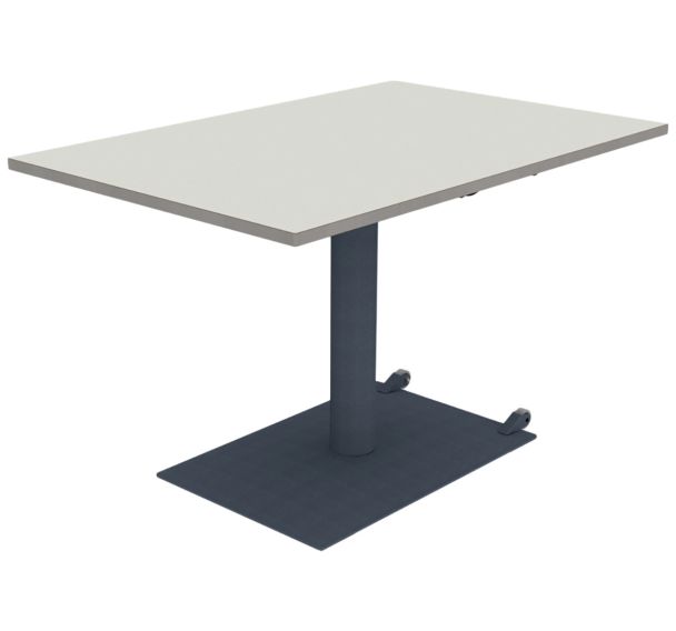 Table mobile rectangulaire hauteur réglable stratifié alaisé-Mobidecor