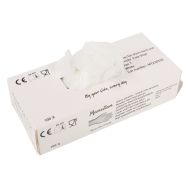 100 Gants Vinyle non poudrés T8 Blanc