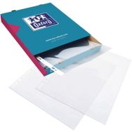100 Pochette perforée lisse incolore A4 - Oxford