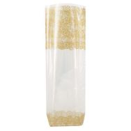 100 Sachets dentelles or polypropylène fond cartonné