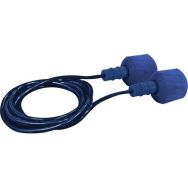 100 paires bouchons d'oreille EZ-Twist bleu détectable avec cordelette