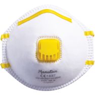 10 Demi-masques respiratoires coque à usage unique FFP1 Avec soupape