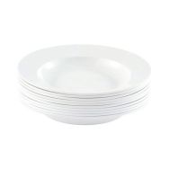 10  assiettes plastique réutilisables blanche