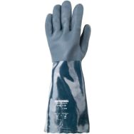 10 paires Gants Eurochem 3740 coton PVC vert 40 cm - 8