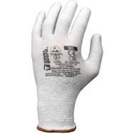 10 paires Gants Eurolite 1EST70 J13 polyester carbone non enduit - 11