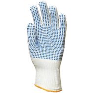 10 paires Gants Eurostrong 4367 polyester picots bleus 2 faces - 9