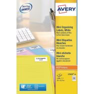 1200 étiquettes Avery blanches laser 22x12,7 mm