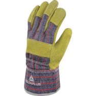 12 Paires de Gants docker croute bovin toile