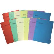 12 chemises A4 pack imprimé - 12 thèmes - Assorti