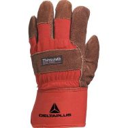 12 paires Gant docker cuir bovin doublé 3M Thinsulate T: 10 Marron