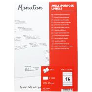 1600 Etiquettes multifonction 105x37mm Blanc