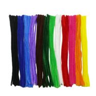 180 chenilles couleurs vives Ø 6 mm x 30 cm 12 couleurs