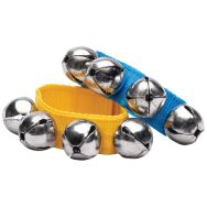 1 paire de bracelets bleu jaune avec 4 grelots-Fuzeau