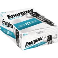 20 Pile alcaline Max Plus D - Lot de 20 - Energizer