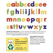 240 lettres minuscules magnétiques